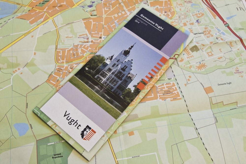 Voorbeeld van een vouwplattegrond