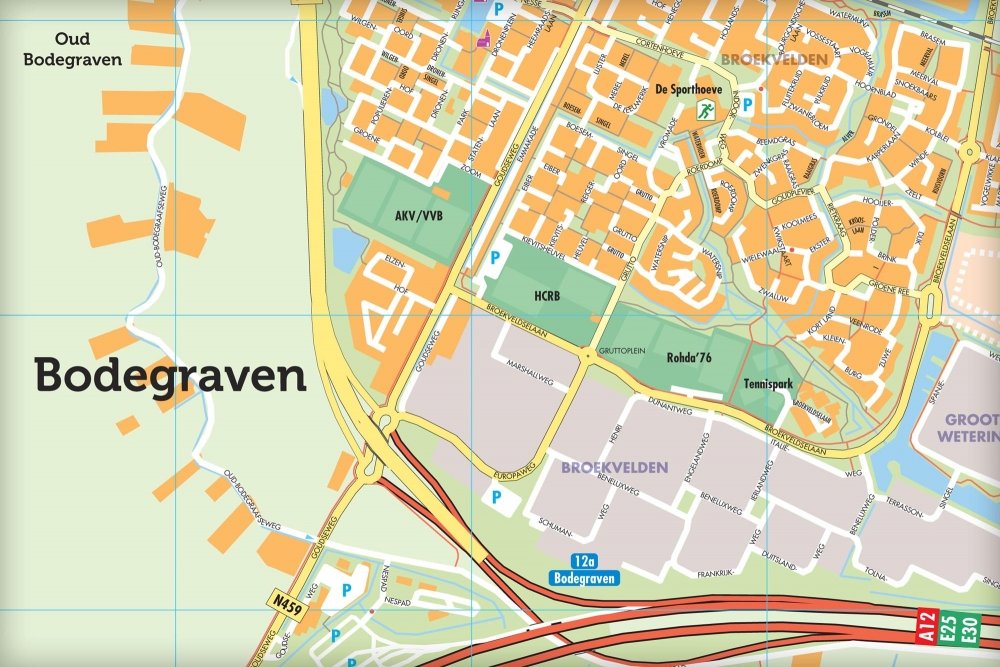 Voorbeeld stratenkaart