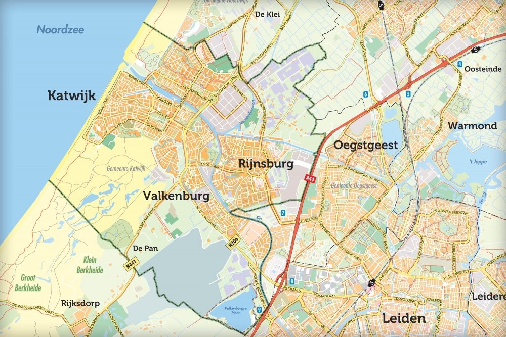 Voorbeeld regiokaart