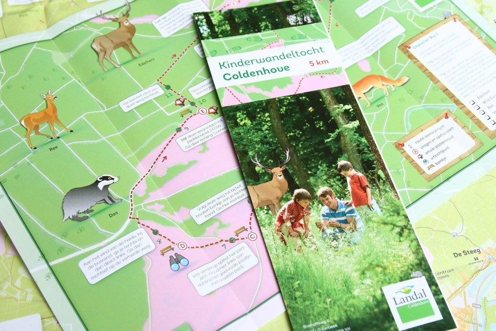 Deze vouwfolder is speciaal voor kinderen en bevat een kinderwandeltocht.