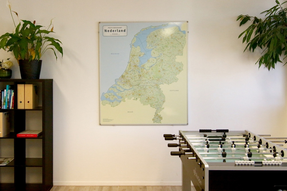 Grote magnetische wandkaart van Nederland