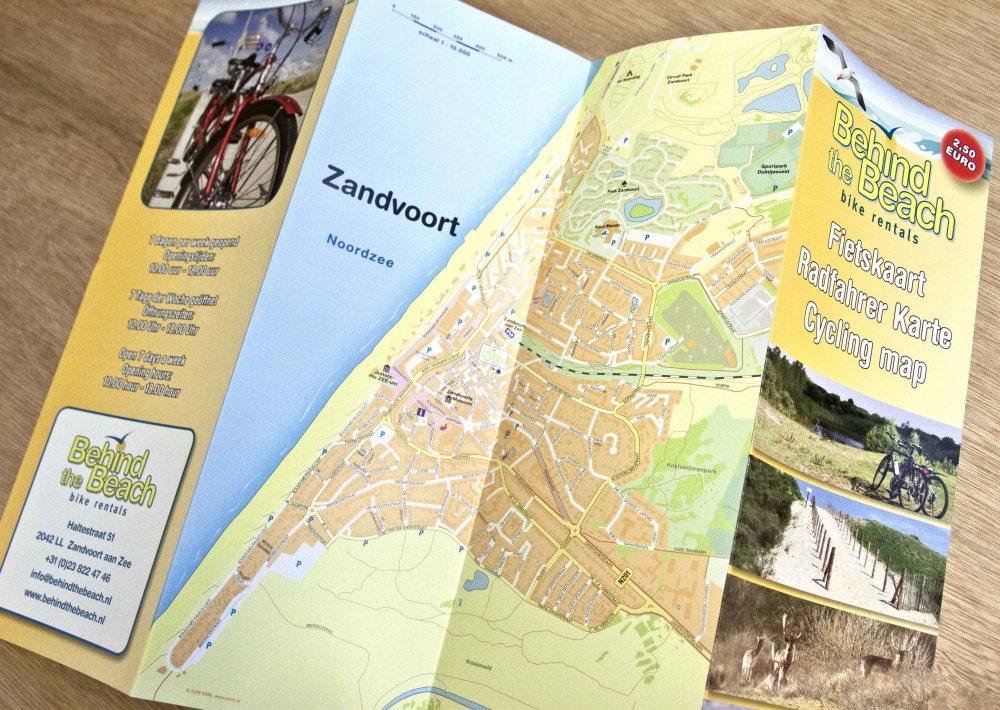 Voorbeeld van een vouwfolder op A3 formaat